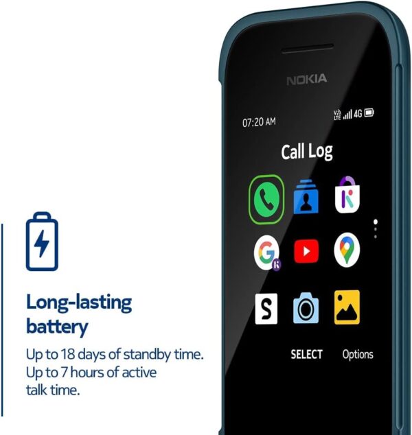 Nokia 2780 Flip | Unlocked | Verizon, AT&T, T-Mobile | Blue - Image 3