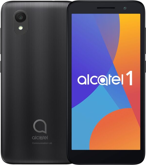 Alcatel 1 (32GB) 5.0" Full View Display - Removable Battery - Dual SIM GSM Unlocked US & Global 4G LTE International Version - Volcano Black